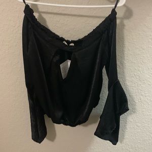 Black Off the Shoulders Top